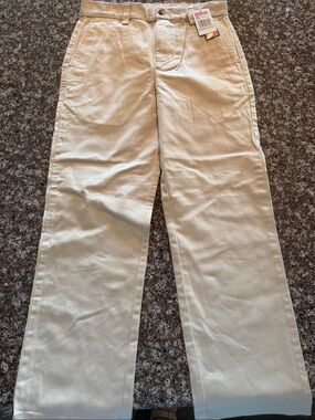 Vineyard Vines Kids Khaki Straight Chinos in Light Beige